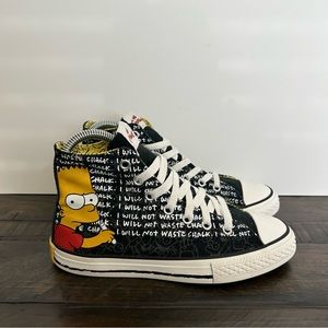 Converse - Bart Simpson Chuck Taylor High Top Sneakers - Youth 2.5